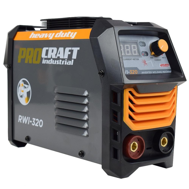 Инверторен електрожен 160A, PROCRAFT RWI-320, електроди 1.6 - 4.0 мм 3Г ГАРАНЦИЯ