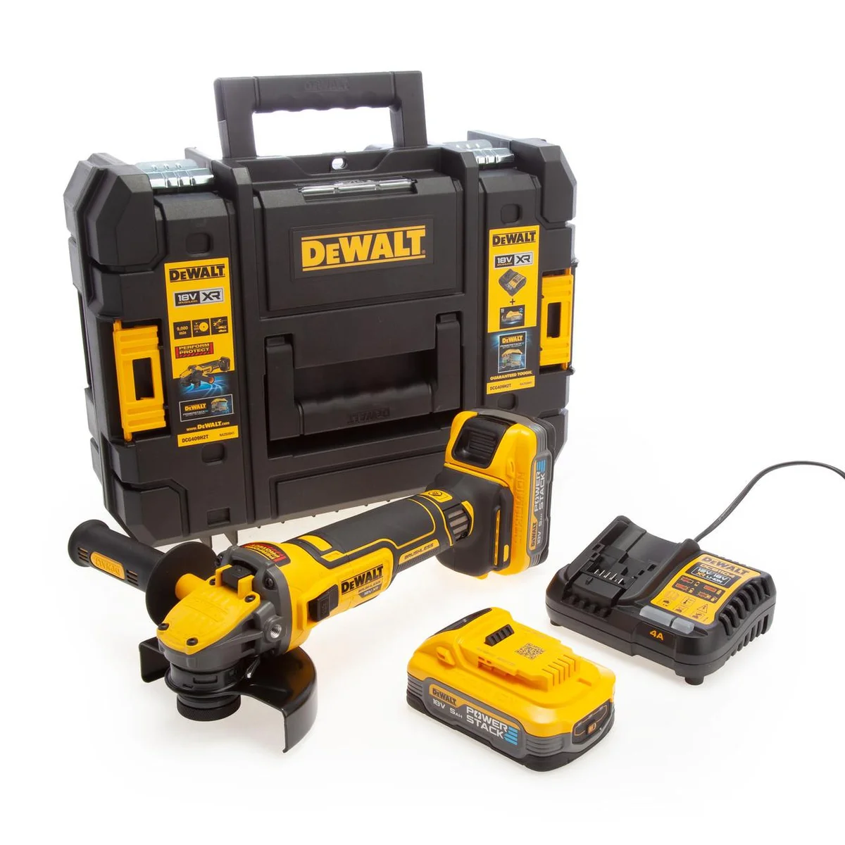 Акумулаторен ъглошлайф DeWALT DCG405H2T , 18V, 125 mm, 9000 min