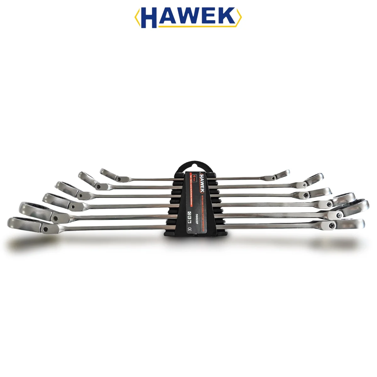 Удължени чупещи ключове звезди с тресчотка 8-19мм , HAWEK