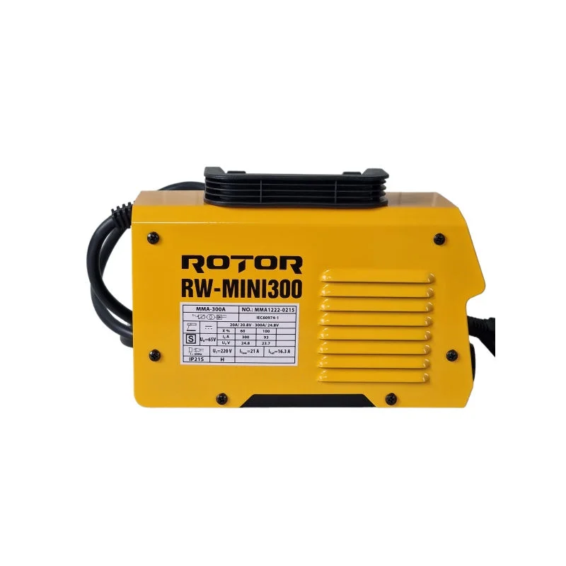 Инверторен мини електрожен ROTOR RW-MINI300, 20-300A, електроди 1.6 - 3.2 мм 3Г ГАРАНЦИЯ