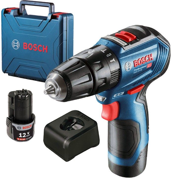 Акумулаторен винтоверт BOSCH GSR 12V-30, 12V, 30Nm