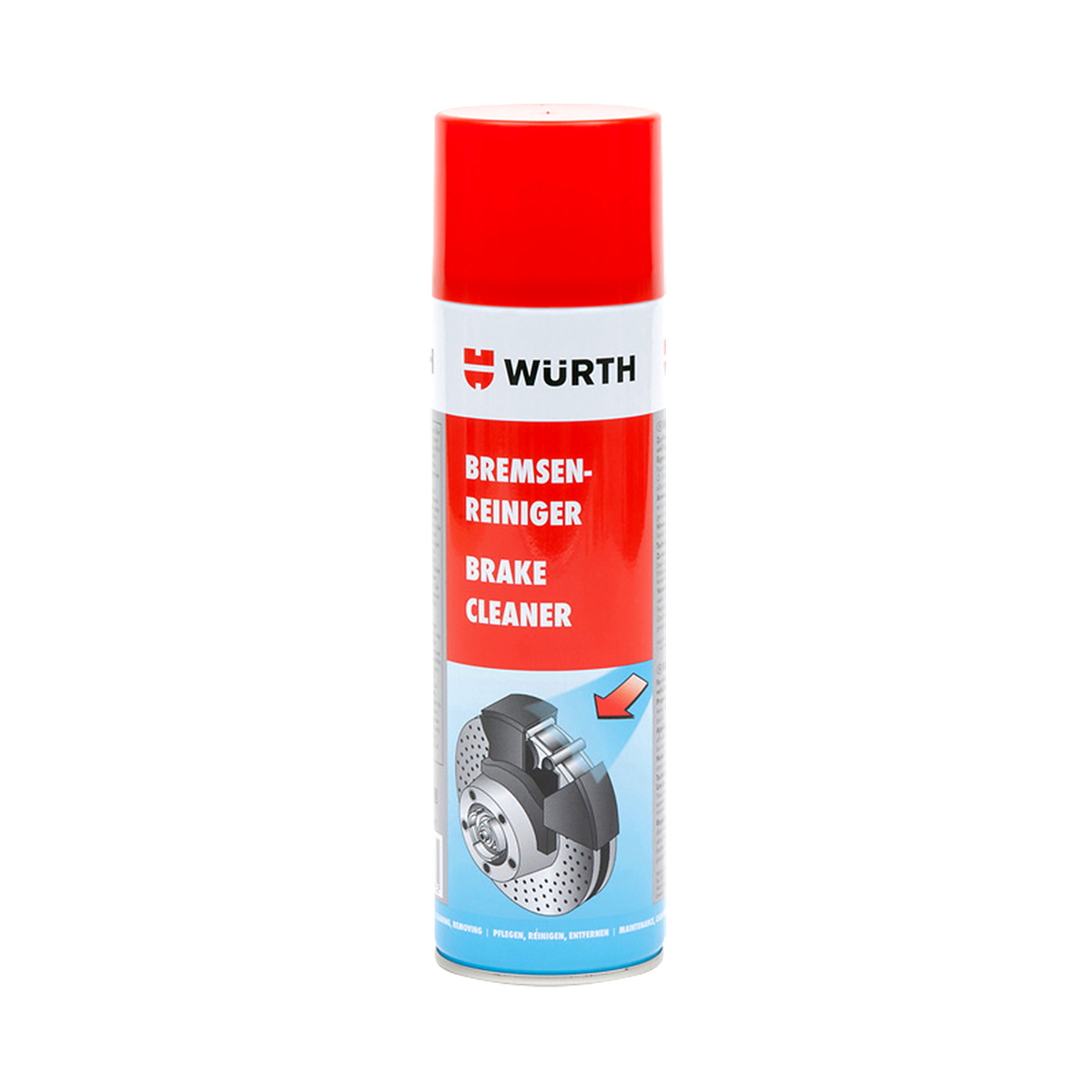 Обезмаслител / Чистител за спирачки WURTH 500ML 10БРОЯ