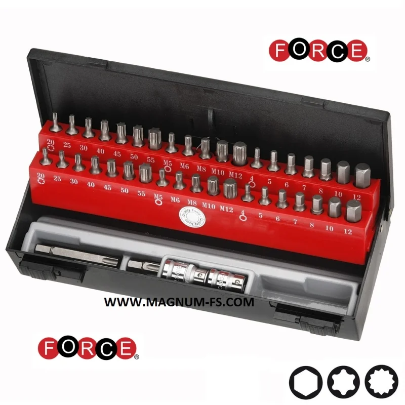К-т накрайници Имбус, TORX, M - 42 части