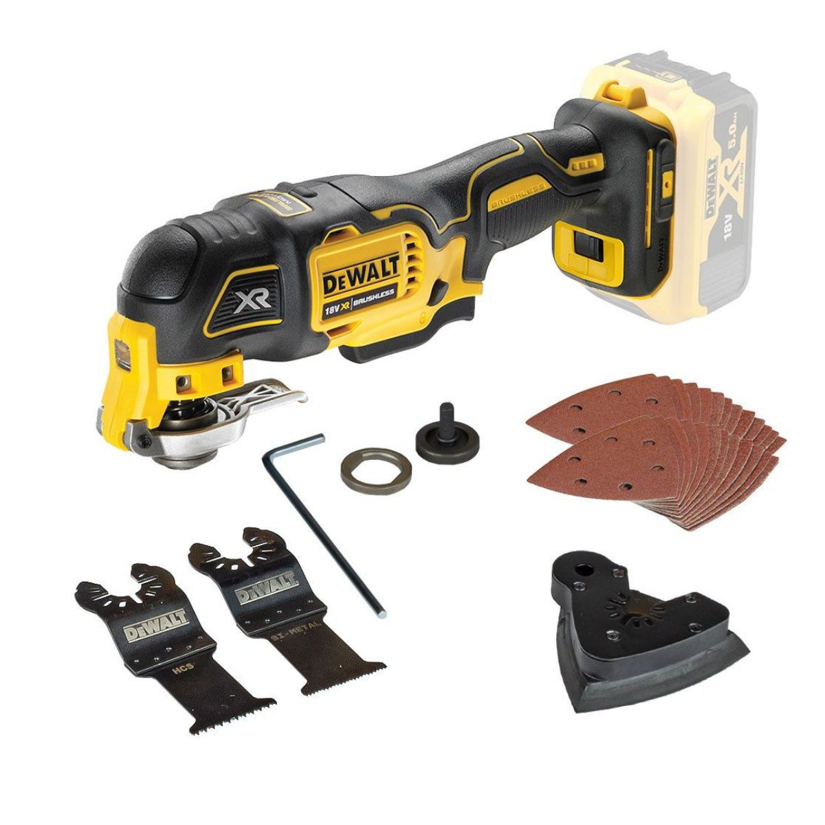 Акумулаторен мултифункционален инструмент DeWALT DCS356N, 18V