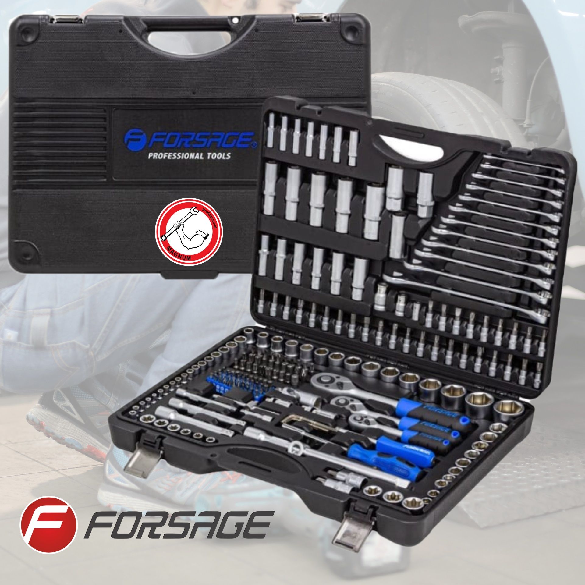 Професионално гедоре 218ч FORSAGE TAIWAN 1/2-1/4-3/8