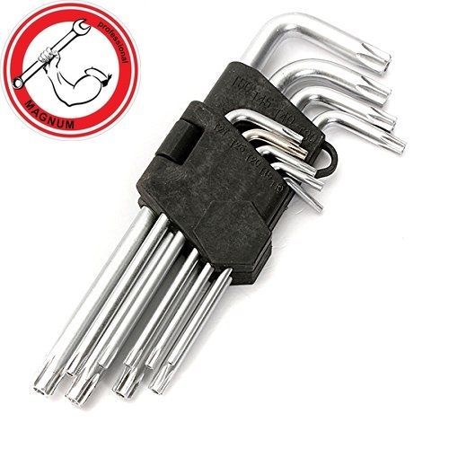 Имбуси геобразни  дълги TORX от T10 до T50 9части