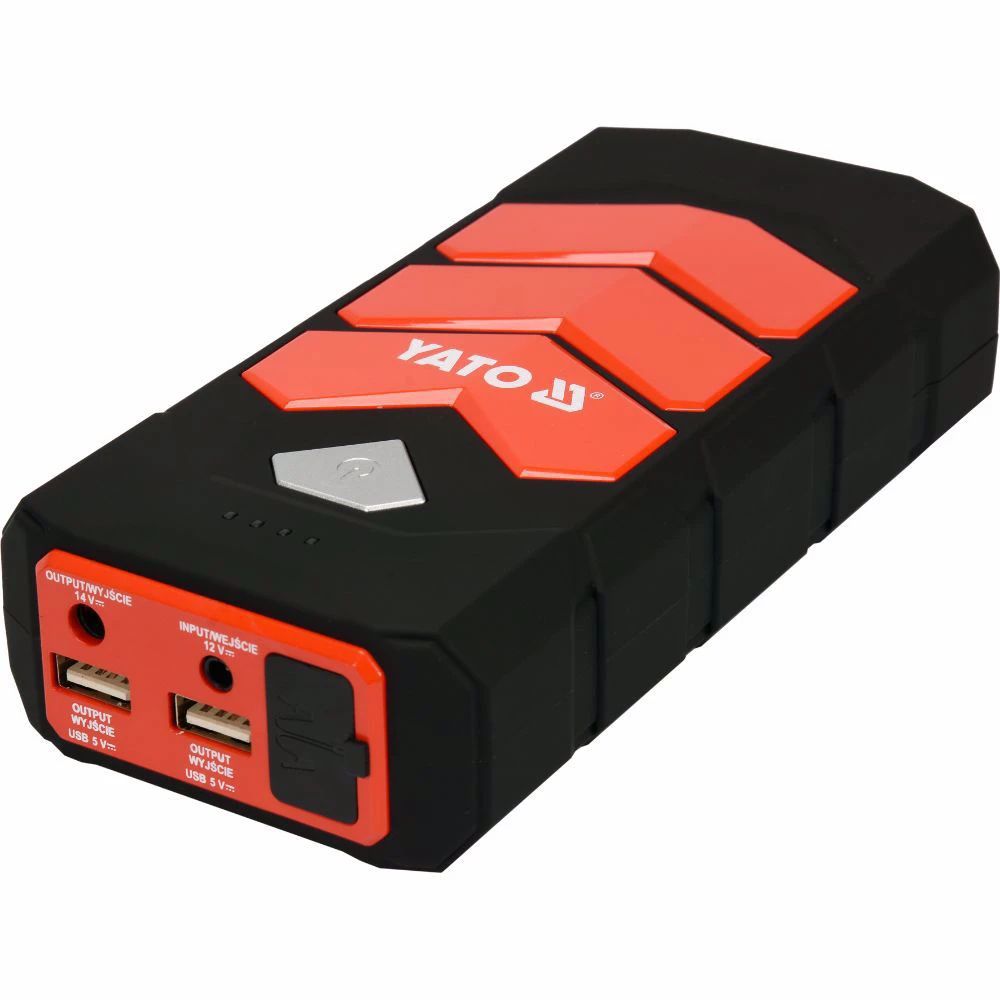 Компактна батерия за аварийно запалване YATO, 12 V, 9000 mAh, USB