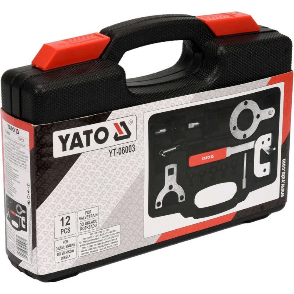 Комплект инструменти за зацепване на двигатели YATO, OPEL, SUZUKI, FIAT, 12 части YATO EURO YT 06003