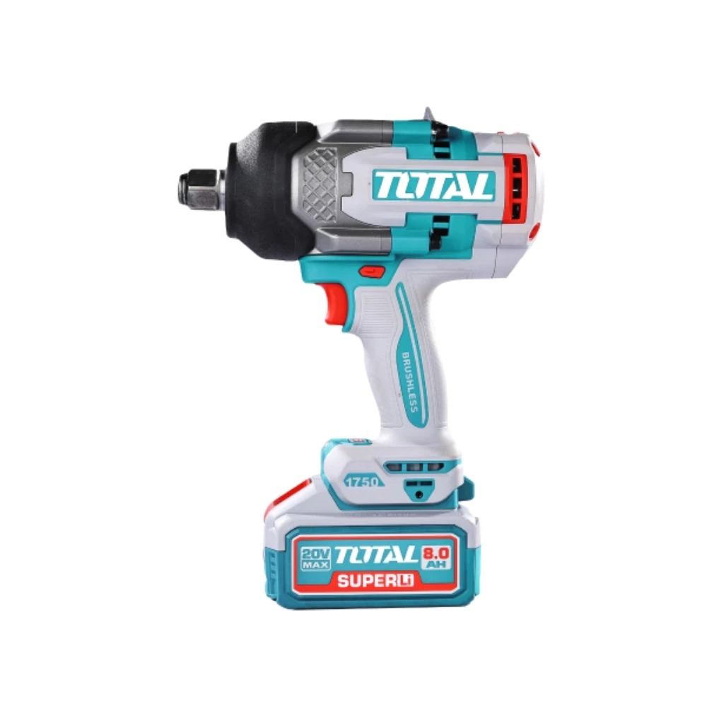Акумулаторен ударен безчетков гайковерт TOTAL INDUSTRIAL, 3/4", 20 V, 2 x 8.0 Ah TOTAL TL IND TIWLI20175E