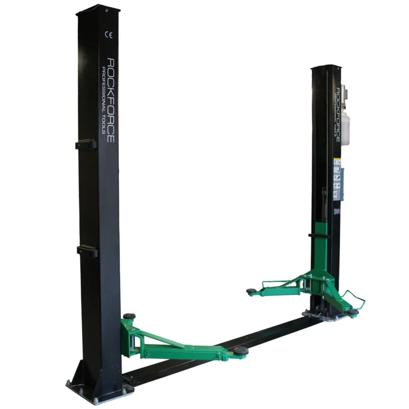 Двуколонен автомобилен подемник ROCKFORCE RF4.0-2DE, 4 тона, 220V с електрически контри  FORCE RF4.0-2DE